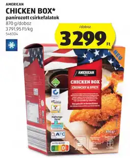 ALDI American chicken box ajánlat