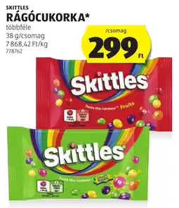 ALDI Skittles rágó cukorka ajánlat