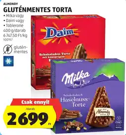 ALDI Almondys gluténmentes torta ajánlat