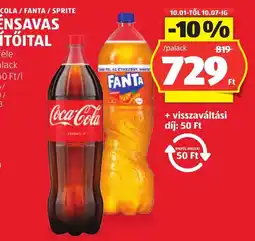 ALDI Coca-Cola Fanta ajánlat