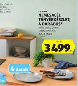 ALDI Crofton nemesacél tányérkészlet ajánlat