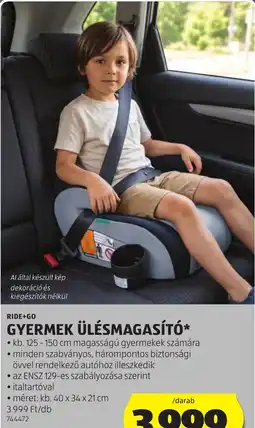 ALDI Ride+Go gyermek ülésmagasító ajánlat