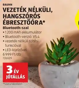 ALDI Bauhn vezeték nélküli, hangszórós ébresztőóra ajánlat
