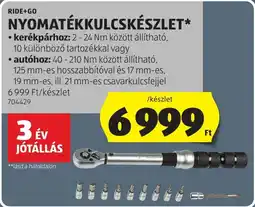 ALDI Ride+Go nyomatékkulcskészlet ajánlat