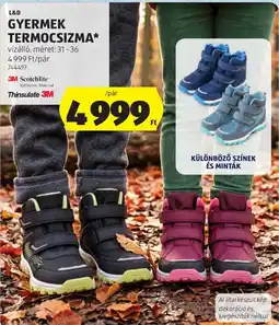 ALDI L&D gyermek termocszima ajánlat