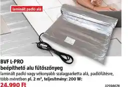 Bauhaus Bvf l-pro beépíthető alu fűtőszőnyeg ajánlat