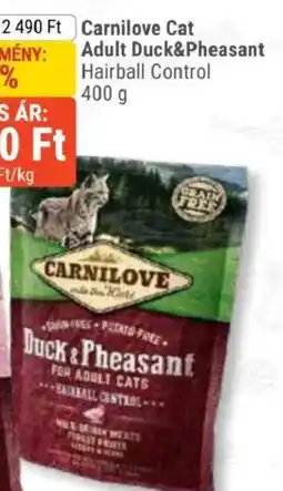 Alpha Zoo Carnilove cat adult duck pheasant ajánlat