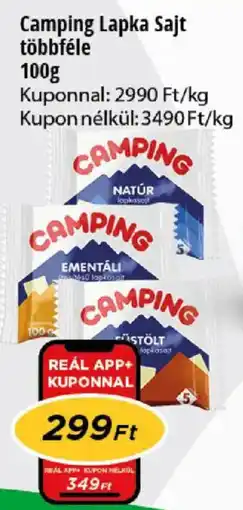 Real Camping lapka sajt ajánlat