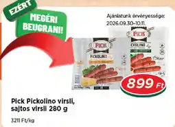 Real Pick Pickolino virsli, sajtos virsli ajánlat
