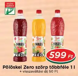Real Pölöskei Zero szörp ajánlat