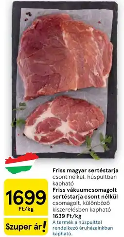 Tesco Friss magyar sertéstarja ajánlat