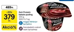 Tesco Zott protein pudding ajánlat