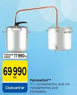 Tesco Pálinkafőző ajánlat