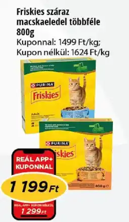 Real Friskies száraz macskaeledel ajánlat