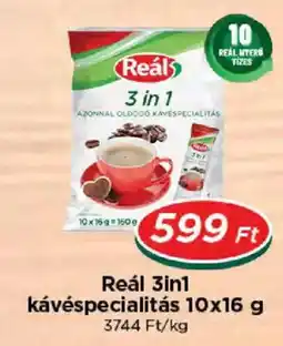 Real Reál 3in1 kávéspecialitás ajánlat