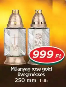 Real Múanyag rose gold üvegmécse ajánlat