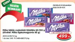 Real Milka táblás csokoládé ajánlat