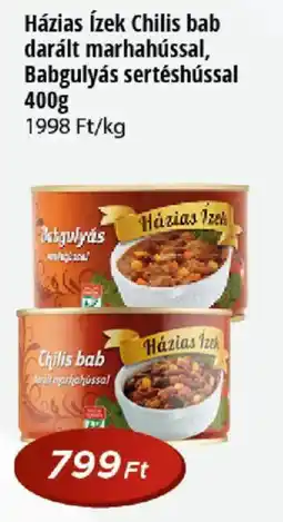 Real Házias Ízek Chilis bab darált marhahússal, Babgulyás sertéshússal ajánlat