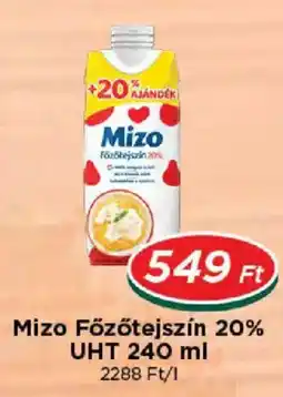 Real Mizo főzötejszin ajánlat