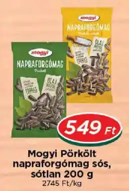 Real Mogyi pörkolt napraforgomag sós, sótlan ajánlat