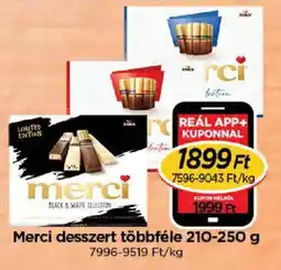 Real Merci desszert ajánlat