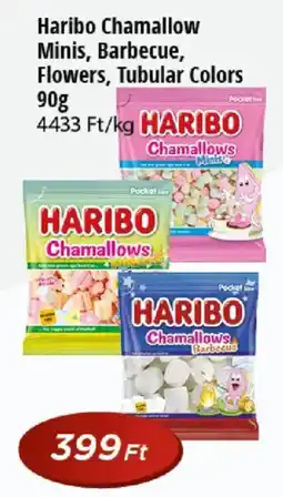 Real Haribo chamallow Minis, Barbecue, Flowers, Tubular Colors ajánlat