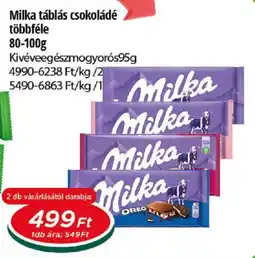 Real Milka táblás csokoládé ajánlat