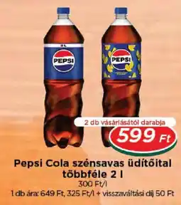 Real Pepsi Cola szénsavas üdítőital ajánlat