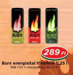 Real Burn energiailtal ajánlat