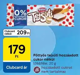 Tesco Pöttys tejsüti ajánlat