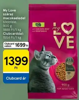 Tesco My Love száraz macskaeledel ajánlat
