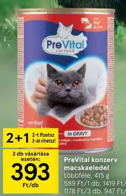 Tesco Prevital konzerv macskaeledel ajánlat