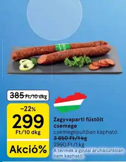 Tesco Zagyvaparti füstölt csemege ajánlat