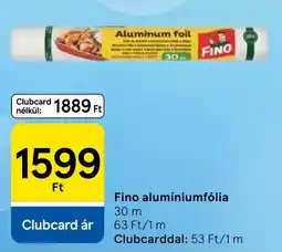 Tesco Fino alumíniumfólia ajánlat