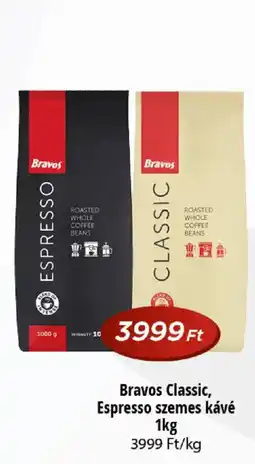 Real Bravos classic espresso szemes kávé ajánlat