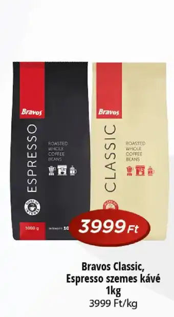 Bravos classic espresso szemes kávé