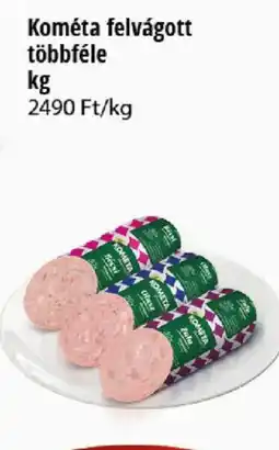 Real Kométa felvágott ajánlat