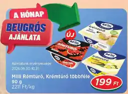 Real Milli Rémtúró, Krémtúró többféle ajánlat