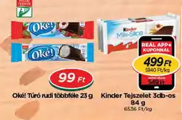Real Oké! túró rudi ajánlat