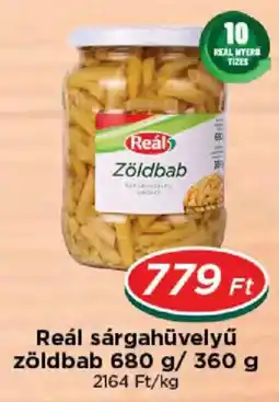 Real Reál sárgahüvelyű zöldbab ajánlat