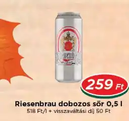 Real Riesenbrau dobozos sör ajánlat