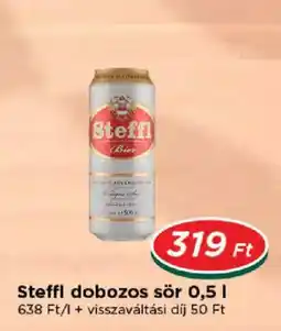 Real Steffl dobozos sör ajánlat