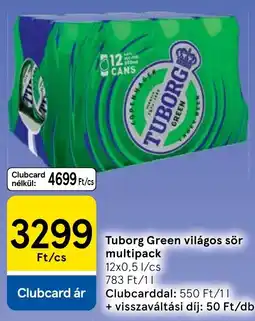 Tesco Tuborg green ajánlat