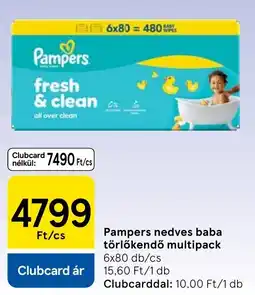 Tesco Pampers nedves baba törölkendő ajánlat