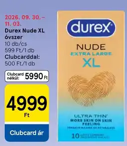 Tesco Durex nude xl ajánlat