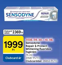 Tesco Sensodyne repair & protect whitening fogkrém ajánlat
