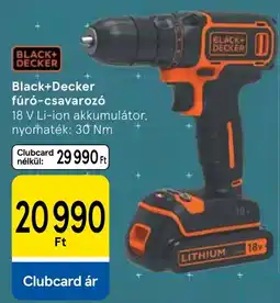 Tesco Black+Decker fúró-csavarozó ajánlat