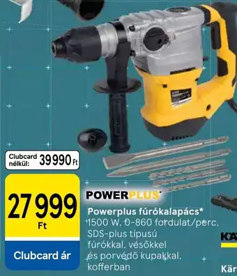 Tesco Powerplus fúrókalapács ajánlat
