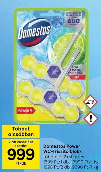 Domestos power wc-frissítő blokk