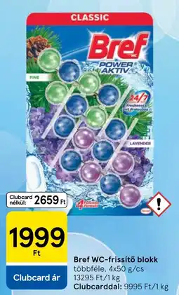 Tesco Bref wc-frissitő blokk ajánlat